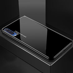 Xiaomi Mi 9 Pro用ハイブリットバンパーケース プラスチック 鏡面 虹 グラデーション 勾配色 カバー Xiaomi ブラック