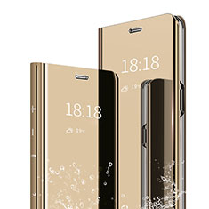Xiaomi Mi 9 Pro用手帳型 レザーケース スタンド 鏡面 カバー Xiaomi ゴールド