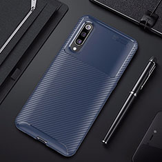 Xiaomi Mi 9 Pro用シリコンケース ソフトタッチラバー ツイル カバー Xiaomi ネイビー