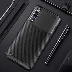 Xiaomi Mi 9 SE用シリコンケース ソフトタッチラバー ツイル カバー Xiaomi ブラック