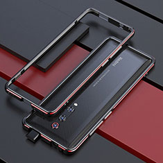 Xiaomi Mi 9T用ケース 高級感 手触り良い アルミメタル 製の金属製 バンパー カバー Xiaomi レッド・ブラック