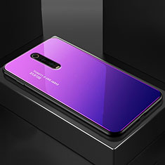 Xiaomi Mi 9T用ハイブリットバンパーケース プラスチック 鏡面 カバー Xiaomi パープル