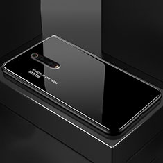 Xiaomi Mi 9T用ハイブリットバンパーケース プラスチック 鏡面 カバー Xiaomi ブラック
