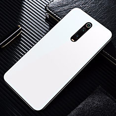 Xiaomi Mi 9T Pro用ハイブリットバンパーケース プラスチック 鏡面 カバー T02 Xiaomi ホワイト