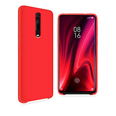 Xiaomi Mi 9T Pro用360度 フルカバー極薄ソフトケース シリコンケース 耐衝撃 全面保護 バンパー C04 Xiaomi レッド