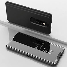 Xiaomi Mi 9T Pro用手帳型 レザーケース スタンド 鏡面 カバー Xiaomi ブラック