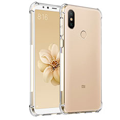 Xiaomi Mi A2用極薄ソフトケース シリコンケース 耐衝撃 全面保護 クリア透明 T03 Xiaomi クリア