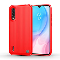 Xiaomi Mi A3用シリコンケース ソフトタッチラバー ライン カバー C01 Xiaomi レッド