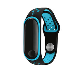 Xiaomi Mi Band 3用高級 バンド シリコーン Xiaomi ブルー