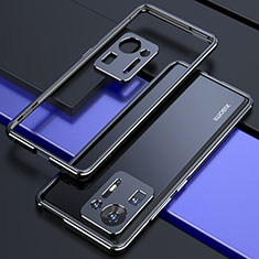 Xiaomi Mi Mix 4 5G用ケース 高級感 手触り良い アルミメタル 製の金属製 バンパー カバー S01 Xiaomi ブラック