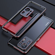 Xiaomi Mi Mix 4 5G用ケース 高級感 手触り良い アルミメタル 製の金属製 バンパー カバー S01 Xiaomi レッド・ブラック