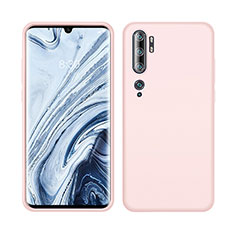 Xiaomi Mi Note 10用360度 フルカバー極薄ソフトケース シリコンケース 耐衝撃 全面保護 バンパー C08 Xiaomi ピンク