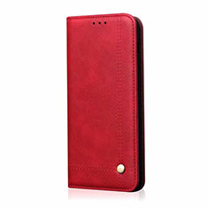 Xiaomi Mi Note 10 Lite用手帳型 レザーケース スタンド カバー L03 Xiaomi レッド