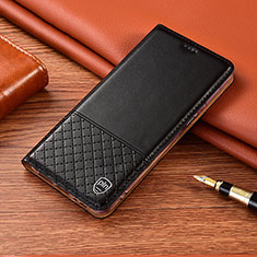 Xiaomi Mi Note 10 Lite用手帳型 レザーケース スタンド カバー H07P Xiaomi ブラック