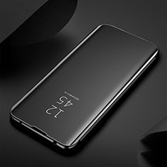 Xiaomi Mi Note 10 Pro用手帳型 レザーケース スタンド 鏡面 カバー S01 Xiaomi ブラック