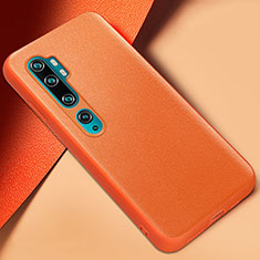 Xiaomi Mi Note 10 Pro用ケース 高級感 手触り良いレザー柄 Z02 Xiaomi オレンジ
