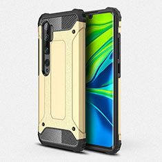 Xiaomi Mi Note 10 Pro用ハイブリットバンパーケース プラスチック 兼シリコーン カバー R01 Xiaomi ゴールド