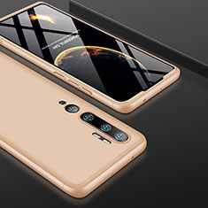Xiaomi Mi Note 10 Pro用ハードケース プラスチック 質感もマット 前面と背面 360度 フルカバー P01 Xiaomi ゴールド