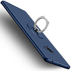 Xiaomi Mi Note 2用ハードケース プラスチック 質感もマット アンド指輪 Xiaomi ネイビー