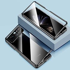 Xiaomi Mix Fold 2 5G用ケース 高級感 手触り良い アルミメタル 製の金属製 360度 フルカバーバンパー 鏡面 カバー P01 Xiaomi ブラック