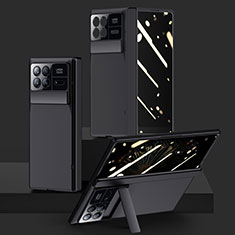 Xiaomi Mix Fold 3 5G用ハードケース プラスチック 質感もマット 前面と背面 360度 フルカバー P02 Xiaomi ブラック