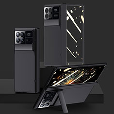 Xiaomi Mix Fold 3 5G用ハードケース プラスチック 質感もマット 前面と背面 360度 フルカバー P01 Xiaomi ブラック