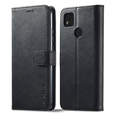 Xiaomi POCO C3用手帳型 レザーケース スタンド カバー LC1 Xiaomi ブラック