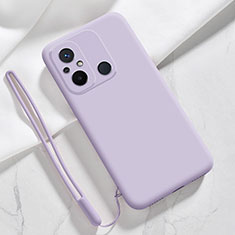 Xiaomi Poco C55用360度 フルカバー極薄ソフトケース シリコンケース 耐衝撃 全面保護 バンパー YK4 Xiaomi ラベンダー