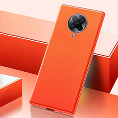Xiaomi Poco F2 Pro用ケース 高級感 手触り良いレザー柄 S01 Xiaomi オレンジ