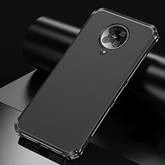 Xiaomi Poco F2 Pro用ケース 高級感 手触り良い アルミメタル 製の金属製 カバー T01 Xiaomi ブラック