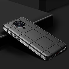 Xiaomi Poco F2 Pro用360度 フルカバー極薄ソフトケース シリコンケース 耐衝撃 全面保護 バンパー C02 Xiaomi ブラック