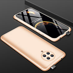 Xiaomi Poco F2 Pro用ハードケース プラスチック 質感もマット 前面と背面 360度 フルカバー P01 Xiaomi ゴールド