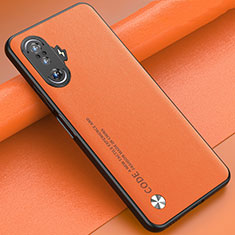 Xiaomi Poco F3 GT 5G用ケース 高級感 手触り良いレザー柄 S01 Xiaomi オレンジ