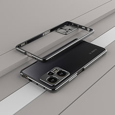 Xiaomi Poco F5 5G用ケース 高級感 手触り良い アルミメタル 製の金属製 バンパー カバー Xiaomi ブラック