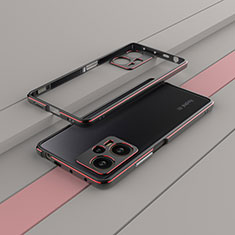 Xiaomi Poco F5 5G用ケース 高級感 手触り良い アルミメタル 製の金属製 バンパー カバー Xiaomi レッド・ブラック