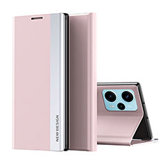 Xiaomi Poco F5 5G用手帳型 レザーケース スタンド カバー QH2 Xiaomi ローズゴールド
