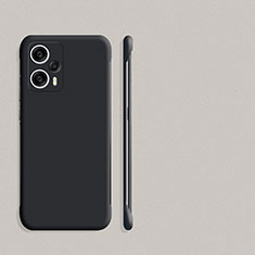 Xiaomi Poco F5 5G用ハードケース プラスチック 質感もマット フレームレス カバー P01 Xiaomi ブラック