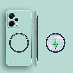 Xiaomi Poco F5 5G用ハードケース プラスチック 質感もマット フレームレス カバー Mag-Safe 磁気 Magnetic Xiaomi ライトグリーン