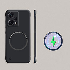 Xiaomi Poco F5 5G用ハードケース プラスチック 質感もマット フレームレス カバー Mag-Safe 磁気 Magnetic Xiaomi ブラック