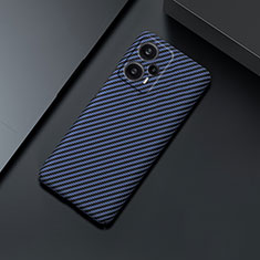 Xiaomi Poco F5 5G用ハードケース プラスチック 質感もマット ツイル カバー Xiaomi ネイビー
