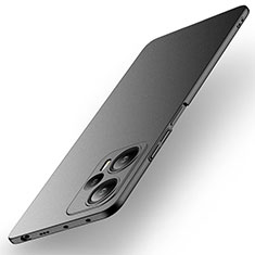 Xiaomi Poco F5 5G用ハードケース プラスチック 質感もマット カバー YK1 Xiaomi ブラック