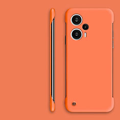 Xiaomi Poco F5 5G用ハードケース プラスチック 質感もマット フレームレス カバー Xiaomi オレンジ