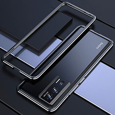 Xiaomi Poco F5 Pro 5G用ケース 高級感 手触り良い アルミメタル 製の金属製 バンパー カバー Xiaomi ブラック