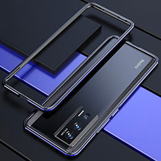 Xiaomi Poco F5 Pro 5G用ケース 高級感 手触り良い アルミメタル 製の金属製 バンパー カバー Xiaomi ネイビー・ブラック