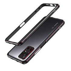Xiaomi Poco M4 Pro 5G用ケース 高級感 手触り良い アルミメタル 製の金属製 バンパー カバー S01 Xiaomi レッド・ブラック