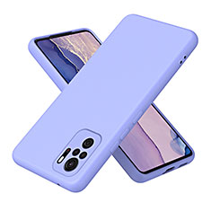 Xiaomi Poco M5S用360度 フルカバー極薄ソフトケース シリコンケース 耐衝撃 全面保護 バンパー H01P Xiaomi パープル