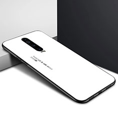 Xiaomi Poco X2用ハイブリットバンパーケース プラスチック パターン 鏡面 カバー Xiaomi ホワイト