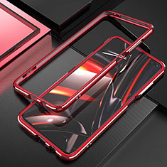 Xiaomi Poco X2用ケース 高級感 手触り良い アルミメタル 製の金属製 バンパー カバー A01 Xiaomi レッド