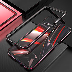 Xiaomi Poco X2用ケース 高級感 手触り良い アルミメタル 製の金属製 バンパー カバー A01 Xiaomi レッド・ブラック
