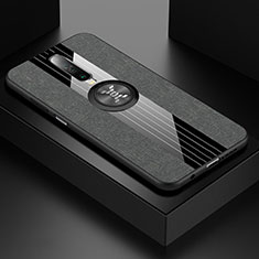 Xiaomi Poco X2用極薄ソフトケース シリコンケース 耐衝撃 全面保護 アンド指輪 マグネット式 バンパー A01 Xiaomi グレー